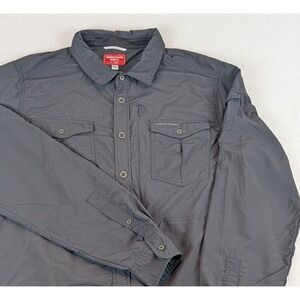 Craghoppers NosiLife Insect Repellent Long Sleeve Button Up Shirt Men's XL Gray
